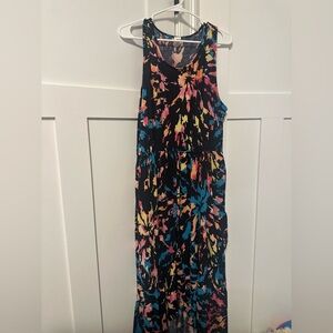 Sew In Love Navy and Pink Floral Dress